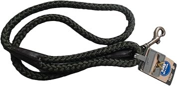 Ancol Heritage Nylon Rope Lead Green 1.07m X12mm Sz 4-8