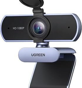 UGREEN 4K/30fps Webcam for PC, Ultra HD Auto Light Correction Webcam