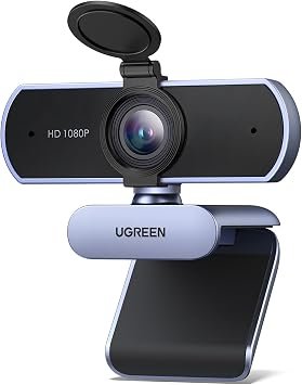 UGREEN 4K/30fps Webcam for PC, Ultra HD Auto Light Correction Webcam