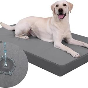 Waterproof Large Dog Bed for Crate,Orthopedic Dog Mattress,88x55x7cm