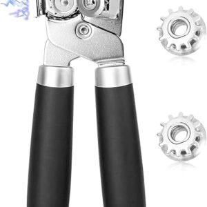 Can Opener Manual, Heavy Duty Stainless Steel Can Opener with Magnet