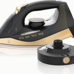Cordless Steam Iron, 2-in-1 2600W Fast Heat Up in 25s Iron