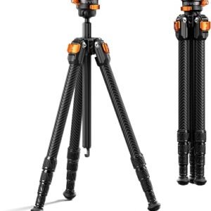 K&F CONCEPT 180cm/71 inch Magnetic Tripod Lightweight Selfie Stick - Black | Portable Extendable Phone Tripod with Bluetooth Remote, Aluminium Tripod for iPhone 18 17 16 15 14 13 12 Pro/Pro Max - MS18