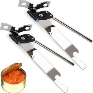2 Pack Butterfly Tin Opener Manual Can Opener Stainless Steel Heavy Duty