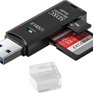 USB 3.0 SD/TF Card Reader - 2-in-1 OTG Adapter for Phone, Camera, Computer, Supports SD/TF Cards up to 2TB, High-Speed Data Transfer?[SD08]