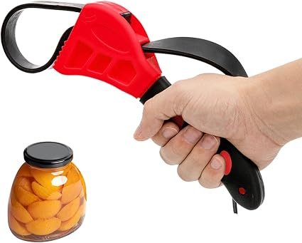 Rubber Strap Wrench, Adjustable Jar Opener for Weak Hands & Elderly