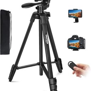 Lamicall 67inch Camera Tripod, [Rapid Leg Deployment] Camera Stand | 170cm Travel Tripod Camera, 3-Way Head 8kg Max Load, with Phone Holder & Carry Bag, for DSLR, GoPro, Pocket 3/4, iPhone 18/17