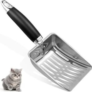 Cat Litter Scoop-Stainless Steel Cat Litter Scooper-Metal Kitten Scoop