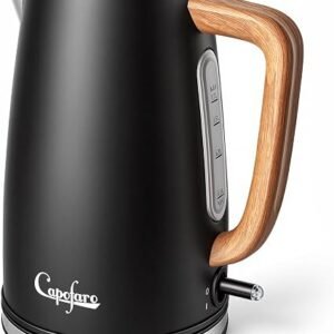 Electric Kettle, 1.7L Hot Water Boiler, Stainless Steel Electric Tea Kettle - Auto Shut-Off & Boil Dry Protection, Easy to Clean, BPA-Free, Black