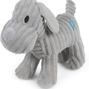 Petface (Little Petface) Freddi Cord, Plush Puppy Dog Toy | Soft & Fluffy Toy with Built-In Squeaker, Portable Size, Durable Design