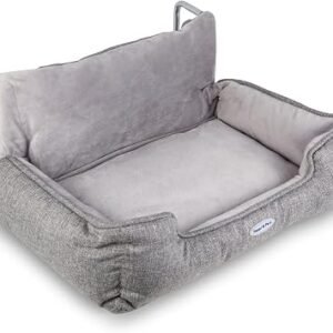 Happi N Pets Cat Radiator Bed, Spacious Cat Perch for Heaters, Cuddly Kitten Heating Lounger Featuring With Adjustable Hook for Various Radiators And Washable Cover, Window Hammock, Grey