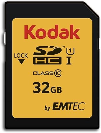 Kodak Premiun SDHC 32GB Class10 U1, packaging may vary