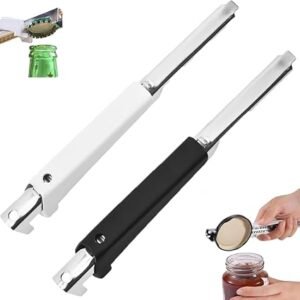 2Pcs Adjustable Jar and Bottle Opener, Non-Slip Labour-Saving Can Opener