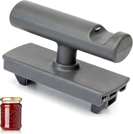 3-in-1 Jar Opener, Can Opener & Bottle Opener for Arthritis Hands, Adjustable Spiral Lid Remover Tool, Easy Grip Kitchen Gadgets for Seniors & Weak Hands, Manual Tin Opener Tool UK