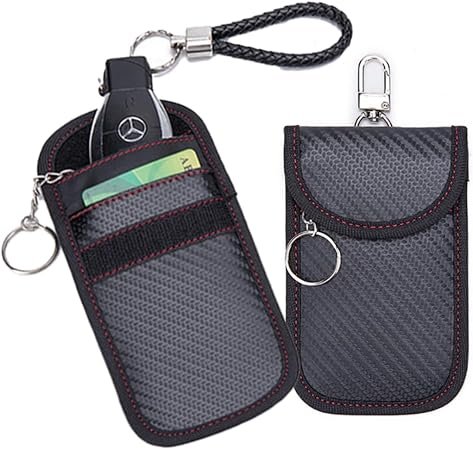 XL Key Blocking Wallet ? Triple Layer Faraday Pouch for Car Keys, RFID & Relay Attack Protection ? Extra Large 14cm x 9cm Anti-Theft Keyless Entry Case for Cars & Vans