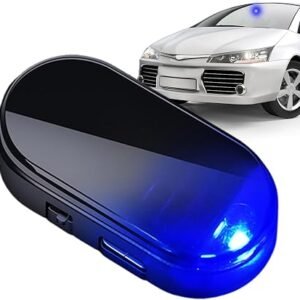Car Solar Anti-theft Dummys Alarm Light, Solar Anti-theft Warning Light | 5x2.7cm Car Alarm LED Light Solar Security Warning Dummys System Anti-theft Flash...