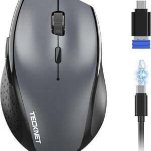 TECKNET PRO Wireless Bluetooth Mouse Rechargeable, USB C Mouse