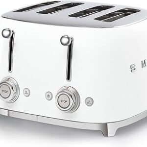 Smeg White Retro 4 Slice Toaster