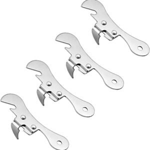 4Pcs Silver Stainless Steel Can Opener Manual Can Opener Multifunctional Kitchen Accessories, Manual Can Openers, Manual