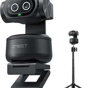 EMEET PIXY Dual-Camera AI-Powered PTZ Camera 4K with Tripod