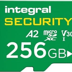 Integral 256GB High Endurance microSD Card for CCTV, Dash Cam & Security Cameras, 4K Video| Up to 48,000 Hours Continuous Recording