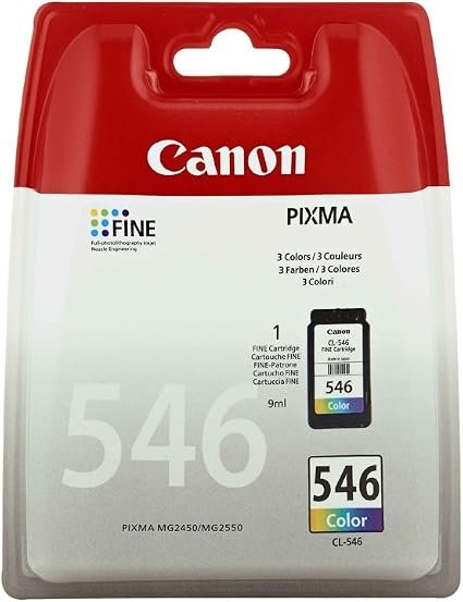 Canon Ink - CL-546 Genuine C/M/Y Printer Ink Cartridge - Prints Up to 180 A4 Pages (1 x Colour Cartridge)