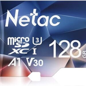 Netac 128GB MicroSDXC Memory Card, Micro SD Card R/W up to 100/50MB/s, TF Card 4K Full HD Video Recording, UHS-I, C10, U3, A1, V30, for Camera, Smartphone, Security System, Drone, Dash Cam