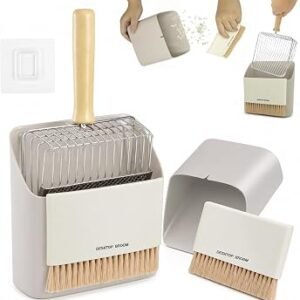Cat Litter Scoop with Holder, Portable Design Metal Cat Poop Scoop