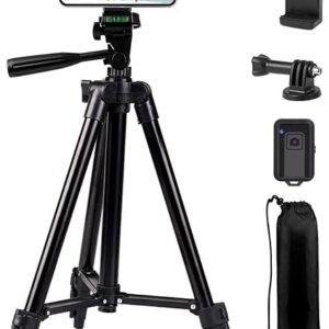 Lamicall 67inch Camera Tripod, [Rapid Leg Deployment] Camera Stand | 170cm Travel Tripod Camera, 3-Way Head 8kg Max Load, with Phone Holder & Carry Bag, for DSLR, GoPro, Pocket 3/4, iPhone 18/17