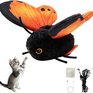 Rechargeable Butterfly Cat Toy,Smart Sensing Flapping Butterfly Cat Toy