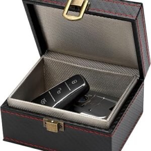 Faraday Box for Car Keys Faraday Pouch for Car Keys RFID Anti-Theft Signal Blocking Cage Keyless Entry Car Key Signal Blocker Box Signal Blocking Box for Car Keys Safe Protector
