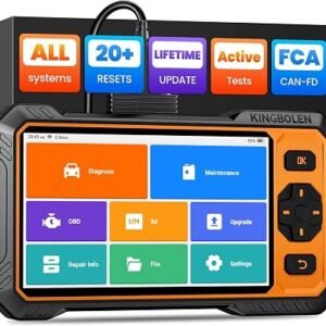 2026 KINBOLEN S6 Pro OBD2 Scanner Diagnostic Tool, Car Scanner Code Reader with Bi-Directional Control,20+ Reset, Battery Tester & OBD Reader, CAN FD,for FCA Autoauth,for Renault SGW, Lifetime Update
