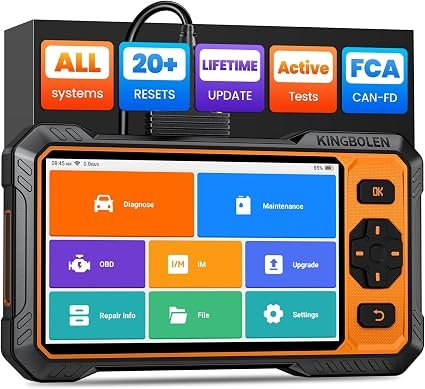 2026 KINBOLEN S6 Pro OBD2 Scanner Diagnostic Tool, Car Scanner Code Reader with Bi-Directional Control,20+ Reset, Battery Tester & OBD Reader, CAN FD,for FCA Autoauth,for Renault SGW, Lifetime Update