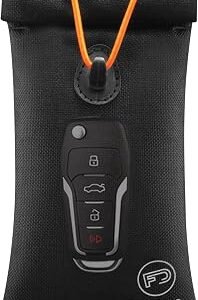 FIREDOG Faraday Pouch for Car Keys and Cell Phone, Key Signal Blocking Bag, Anti Theft Car Protection, Cell Phone WiFi/GSM/LTE/NFC/RFID/Keyless Entry Fob Signal Blocking Bag (Black)