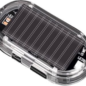 Solar Powered Car Alarm Light Flashing Safety Lamp | LED Interior Safety Lamp for Vehicle Automotive Truck Safety Outdoor Interior