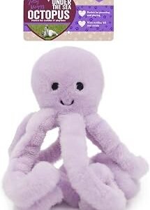 Rosewood Jolly Moggy Under the Sea Plush Octopus Cat Toy ? Soft, Fun Catnip Toy for Cats and Kittens ? Interactive Crinkle Sounds ? Durable, Engaging Pet Toy ? Safe, Non-Toxic