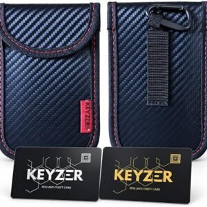 AYUMAL Faraday Pouch for Car Keys, RFID Blocking Key Fob Protector, 2PCS | Portable and Easy to Carry, Efficient car key signal blocker, Universal size,...