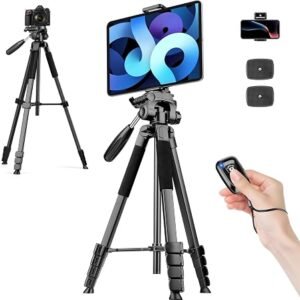 Lamicall Mobile Phone Tripod, Flexible Camera Tripod With Remote | 3-IN-1 Mini Smartphone Tripods Mount, 360? Rotating Phone Stand Filming, for Vlog, Cellphone, Camera, Pocket 3/4, Travel
