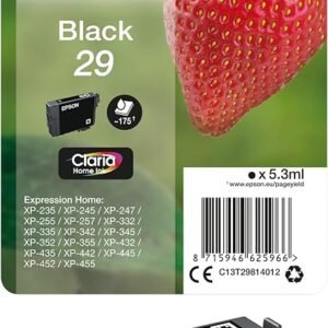 Epson 29 Black Strawberry Genuine, Claria Home Ink