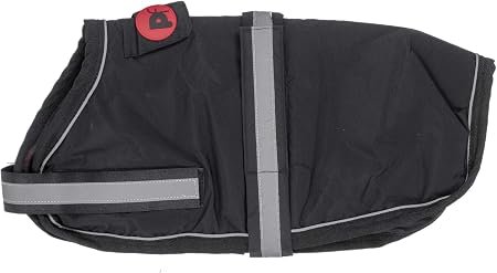 Petface Super Soft Waterproof Dog Coat, 40 cm, Black