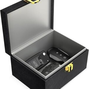 lanpard Faraday Box for Car Keys, Keyless Signal Blocking Anti-Theft Key Protector Signal Blocking Box