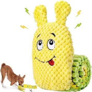 CHAWONER Squeaky Dog Toy, No Stuffing Interactive Dog Toys for Boredom, Dog Puzzle Toy Treat Dispensing Dog Toy for Smart Dogs, Snuffle Dog Toys for Small...