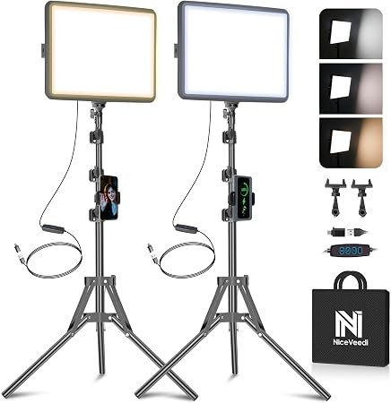NEEWER BASICS 21W Handheld LED Fill Light 35.5"/90cm, Bi Color, GC21B | Portable Inflatable TPU Video Light, 2700-6500K, 1300Lux, 12 Effects, CRI95, 2500mAh, for Studio Photography Video Recording
