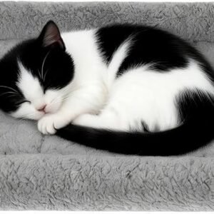 Small Cat Beds for Indoor Cats Rectangular Pet Bed Washable Cosy Soft Cats Cushion Small Kitten Pillow for Basket/Cat Tree/Basket/Carrier/Cave