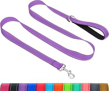 Taglory Dog Lead for Small Medium Dogs with Padded Handle, Purple 180x2.0cm