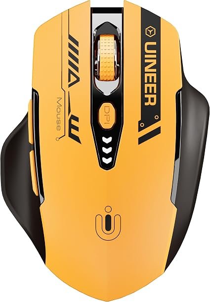 Uineer Wireless Mouse, Bluetooth 5.0/2.4G /Wired, 12,800 DPI, Programmable