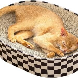 Conlun Oval Cat Scratching Board | Scratcher Bed Lounge for Kitten | Medium