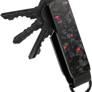 Aluminium Key Organizer Holder with Clip, Compact Keychain with Easy Access.