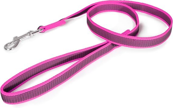 Color & Gray Super-Grip Leash with Handle, 20 mm x 1 m, Pink-Gray
