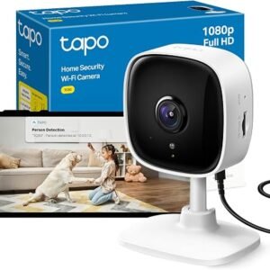 Tapo TC60 Full HD Indoor Security Camera Pet Camera Baby Camera | Dog Cat Camera House Security, Motion Detection, Night Vision, Two-Way Audio, Sound &...